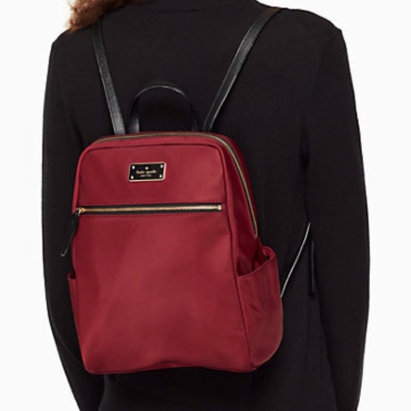 NWT Kate Spade Merlot Blake Avenue Hilo Backpack - Picture 2 of 6